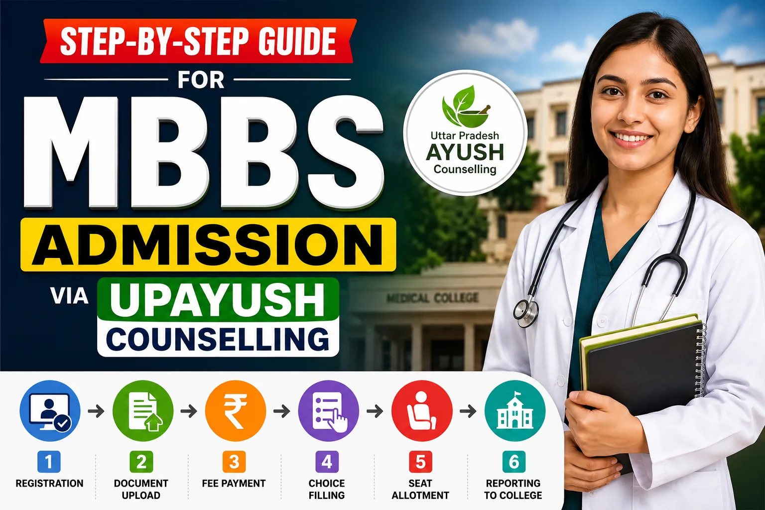 Step-by-Step Guide for MBBS Admission via Upayush Counselling